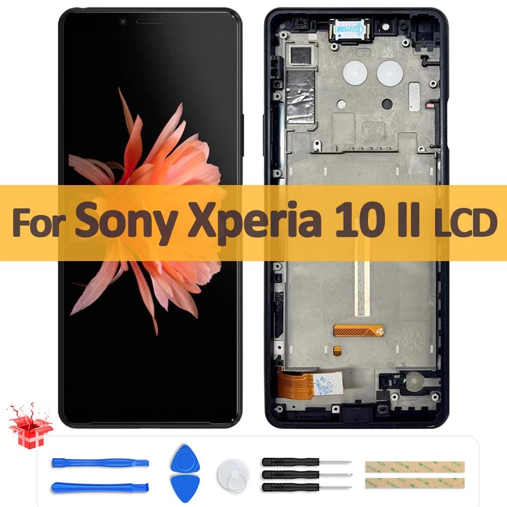  Xperia 10 II  LCD ÷ ġ ũ Ÿ ,  X10 II XQ-AU51 XQ-AU52 ũ г, 6.0 ġ